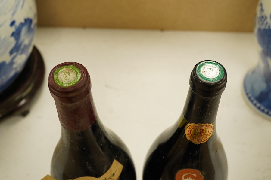 Two magnums of wine including Coteau Brûlé 2001. Condition - fair, storage history unknown